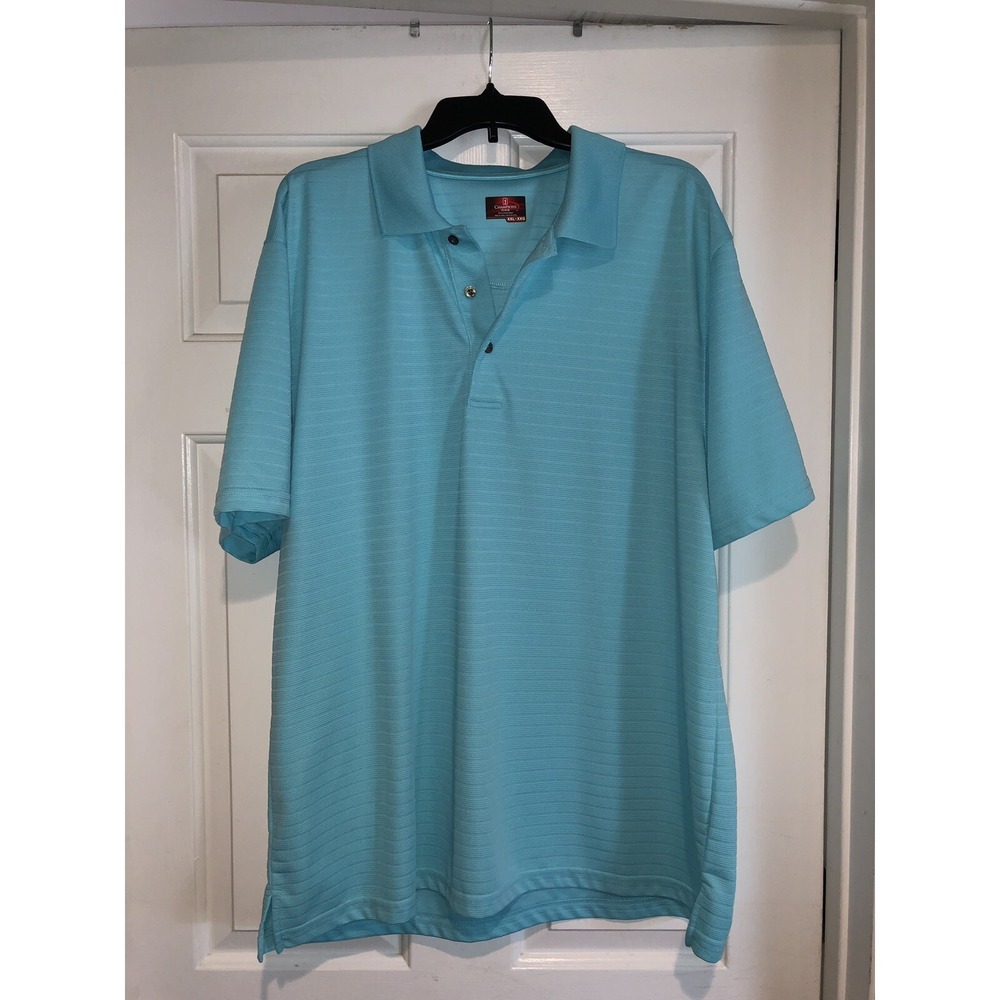 Champions Tour Golf Shirt Men's XXL Green EUC short sleeve Polo Rugby